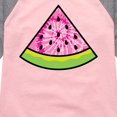 thumbnail image 3 of Instant Message - Tie Dye Watermelon - Toddler & Youth Girls Raglan Graphic T-Shirt, 3 of 6