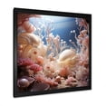 thumbnail image 2 of Designart "Surreal Dreams of Underwater Coral III" Animals Framed Wall Art Decor - Modern Beige Coral Living Room Framed Canvas Art, 2 of 6