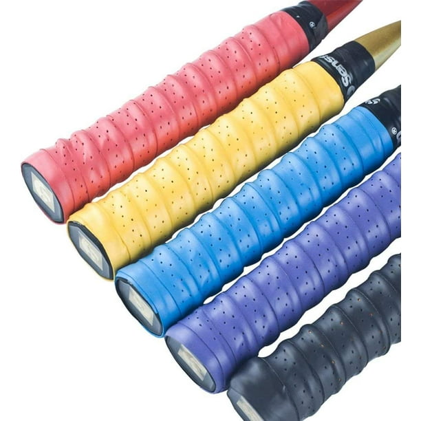 Tomedeks 6 morceaux grip raquette badminton,grip raquette tennis,grip  tape,Pratique et beau, multicolore, unisexe, pour le badminton, le tennis  et le