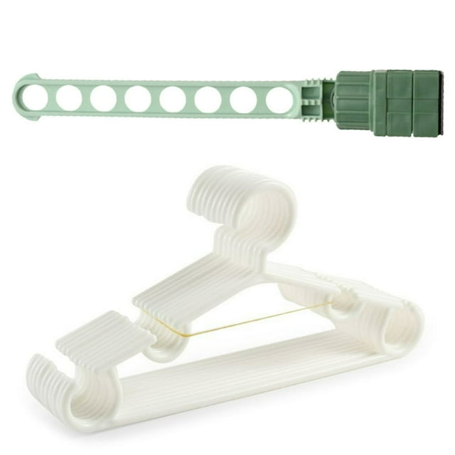 New Wet And Dry Dual-use Non-slip Candy Color Children‘s Hanger Eight-hole Window Snap Hanger Drying Rack Non-perforated Clothes Hanging Rod