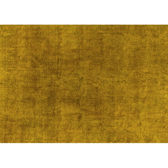Ahgly Company Indoor Rectangle Abstract Yellow Modern Area Rugs, 8' x 12'
