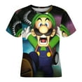 thumbnail image 4 of Luigi's Mansion Unisex T-Shirt for Boys Girls Short Sleeve Sports Top Breathable Blouse 3D Prints Tee Shirts Casual Children Clothing 110CM, 4 of 8