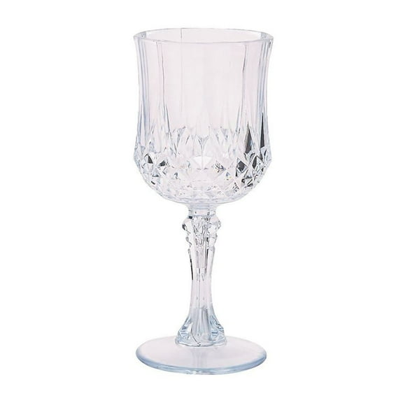 Simcha Collection Crystal Like Wine Plastic Glasses 8 oz Pack of 100