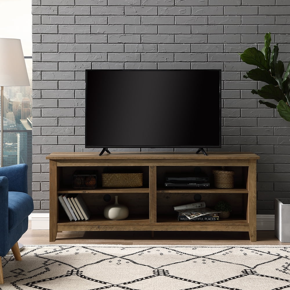 Manor Park Wood TV Media Storage Stand for TVs up to 64", Reclaimed
