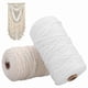 thumbnail image 3 of 2026 200m White Cotton Cord Beige Twisted Cord Rope Craft Macrame String, 3 of 4