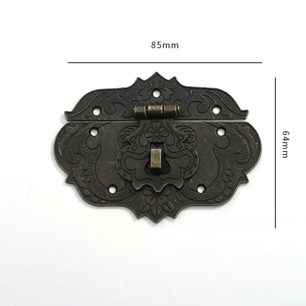 1/5Pcs S/M/L Cabinet Latch Hasp Lock Jewellery Box Case Decor Hasp Pad Clasp 