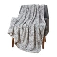 thumbnail image 4 of Serafina Home Leopard Throw Blanket: Trendy Soft Velvet Plush Fleece for Kids or Adults, Gray White, Travel Wrap or Room Decor Accent (Leopard Spots), 4 of 4