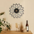 thumbnail image 4 of Decoración colgante de pared de madera, arte de decoración de pared, Panel de pared de escultura apenada con estampado Floral tallado decorativo para EstiloB Baoblaze Escultura mural, 4 of 8