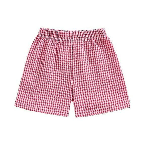 Girls Size 14 Girls Athletic Clothes Toddler Baby Girl Shorts Casual Summer Gingham Plaid/Seersucker Elastic Waist Ruffle Hem Shorts Bottoms