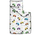 thumbnail image 2 of Monster Cartoon Truck White Pattern Teens Toddler Nap Mat with Pillow, Sleeping Mat Bag for Preschool Daycare 51"x22", 2 of 6