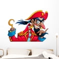 thumbnail image 1 of Funny Pirate Character Wall Decal Wallmonkeys Peel and Stick Decals for Boys (48 in W x 38 in H) WM502691, 1 of 4