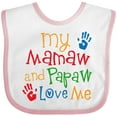 thumbnail image 3 of Inktastic Mamaw and Papaw Love Me Boys or Girls Baby Bib, 3 of 4