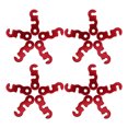 thumbnail image 4 of 50 tensores de cuerda de aleación de aluminio para tienda de campaña, ajustadores de cuerda, tensores de leva para tienda de campaña al aire libre, accesorios de camping y senderismo, color rojo, 4 of 7