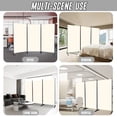 thumbnail image 5 of JVVMNJLK Indoor Room Divider, Portable Office Divider, Convenient Movable (3-Panel), Folding Partition Privacy Screen for Bedroom, Dining Room, Study,102" W x 19.7" D x 71.3" H, Beige, 5 of 5