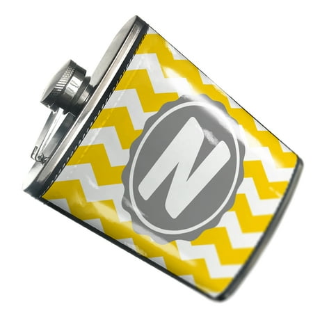 

NEONBLOND Flask Monogram N Yellow Grey Chevron