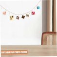 thumbnail image 4 of piezas de almacenamiento de fotos con cuentas para colgar en la pared, soporte para tarjetas navideñas, 4 of 5