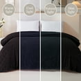 thumbnail image 6 of Whale Flotilla Fuzzy Fleece King Size Blanket for Bed, Soft Fluffy Jacquard Waffle Blankets for All Season, Lightweight and Warm, 90x104 Inch, Black, 6 of 11