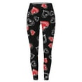 thumbnail image 4 of Women's Leggings 2026 Valentine's Day Casual Printed Athletic Yoga Running Gym Tights Pants, 4 of 4