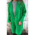 thumbnail image 2 of ZANKLEY Women's autumn and winter lapel long-sleeved casual woolen coat, 2 of 5
