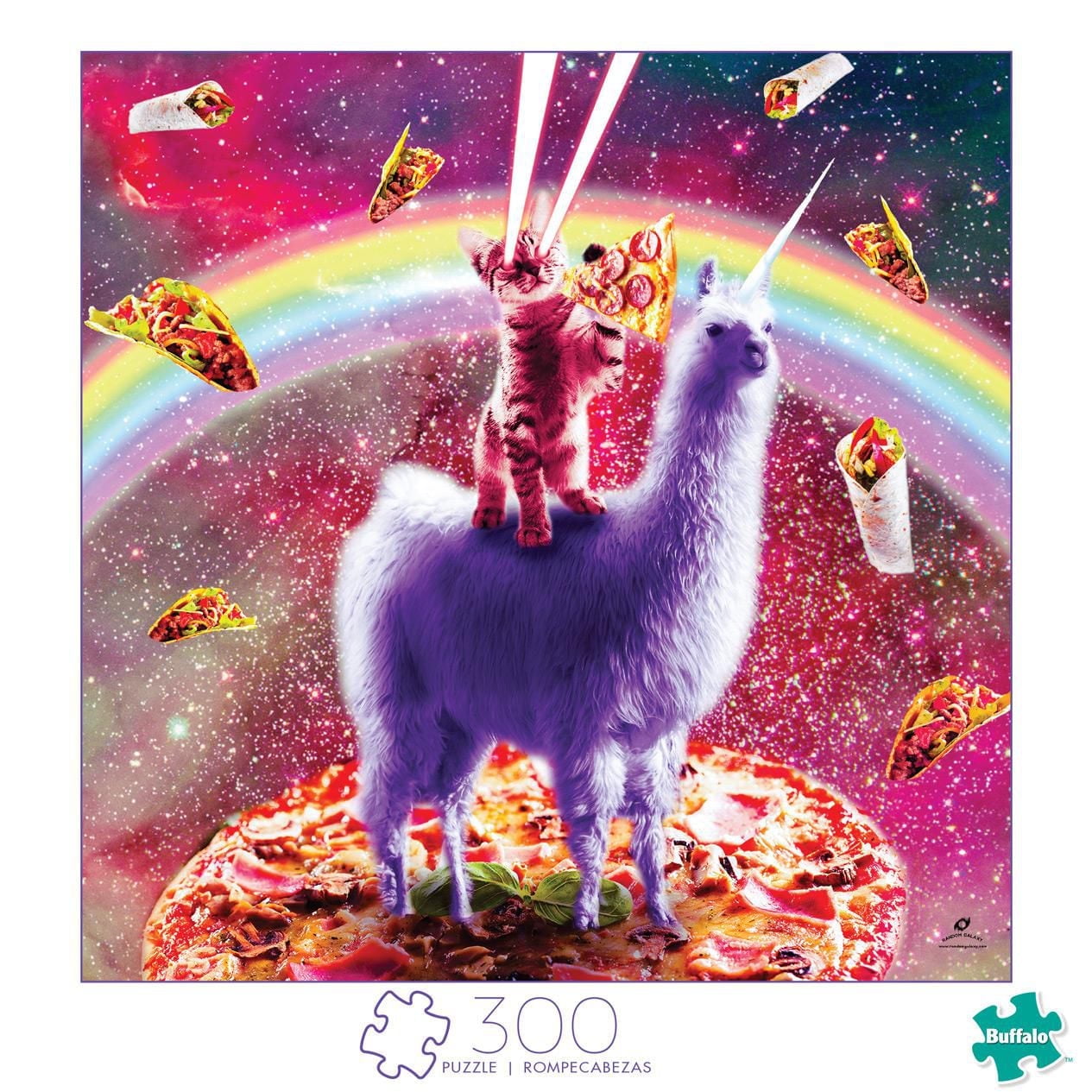 Buffalo Games - Art of Play - Laser Llama Kitty - 300 Piece Jigsaw Puzzle