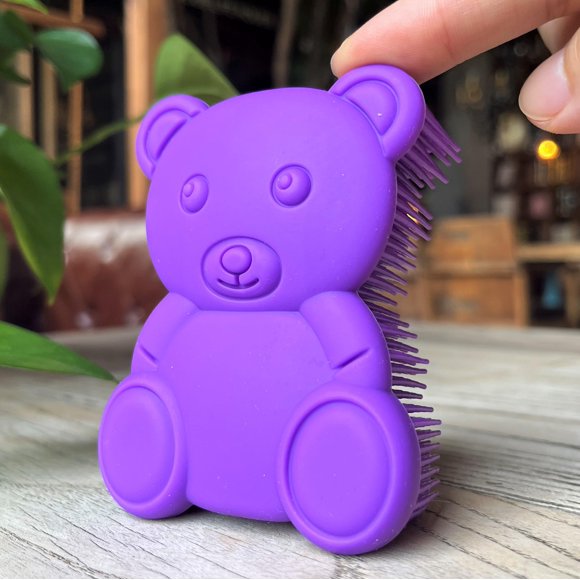 Cepillo sensorial premium para niños o autismo Depurador corporal de silicona suave 2 en 1 Sala sensorial Terapia ocupacional Cepillos sensoriales Loofah de silicona Cepillo de ducha para mascotas Cep