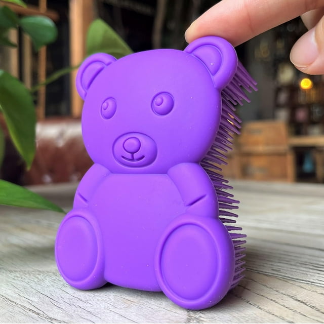 Cepillo sensorial premium para niños o autismo Depurador corporal de silicona suave 2 en 1 Sala sensorial Terapia ocupacional Cepillos sensoriales Loofah de silicona Cepillo de ducha para mascotas Cep