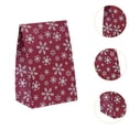 thumbnail image 2 of 10 bolsas de papel kraft para regalo de Navidad, bolsas para golosinas, diseño con elementos navideños, bolsas para dulces, bolsas para regalos para Rojo y, 2 of 8