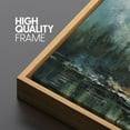 thumbnail image 4 of IDEA4WALL Extra Large Framed Canvas Print Wall Art Mountain Lake Impressionist Nature Scene Artwork Wilderness Antique Retro Fine Art Watercolor Decorative Relax/Calm for Rooms Decor - 60"x20", 4 of 5