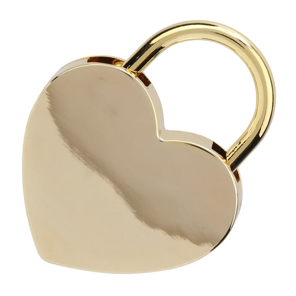 Candado Vintage Con Cerrado de Corazón, Suministros de Artesanía de Metal, Llave de 45x59 mm para Joyero, Equipaje Pequeño