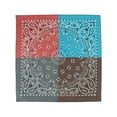 thumbnail image 1 of CTM® Quad Paisley Print Bandana, 1 of 1