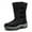 Black, variant on Womens Snow Boots Outdoor Waterproof Winter Hiking Boots Faux Fur Lining Hook & Loop Closure