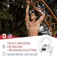 thumbnail image 2 of TREBLAB XR500 Bluetooth Running Headphones, IPX7 Waterproof, Noise Cancelling, Secure-Fit, Wireless Sport Earbuds with Mic, 2 of 8