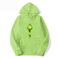 thumbnail image 1 of Chandail de Noël Abordable Corashan Chandail de Noël Laid Imprimé Mode Ample Chandail à Capuche à Manches Longues pour Hommes et Femmes Vert, TG, 1 of 4