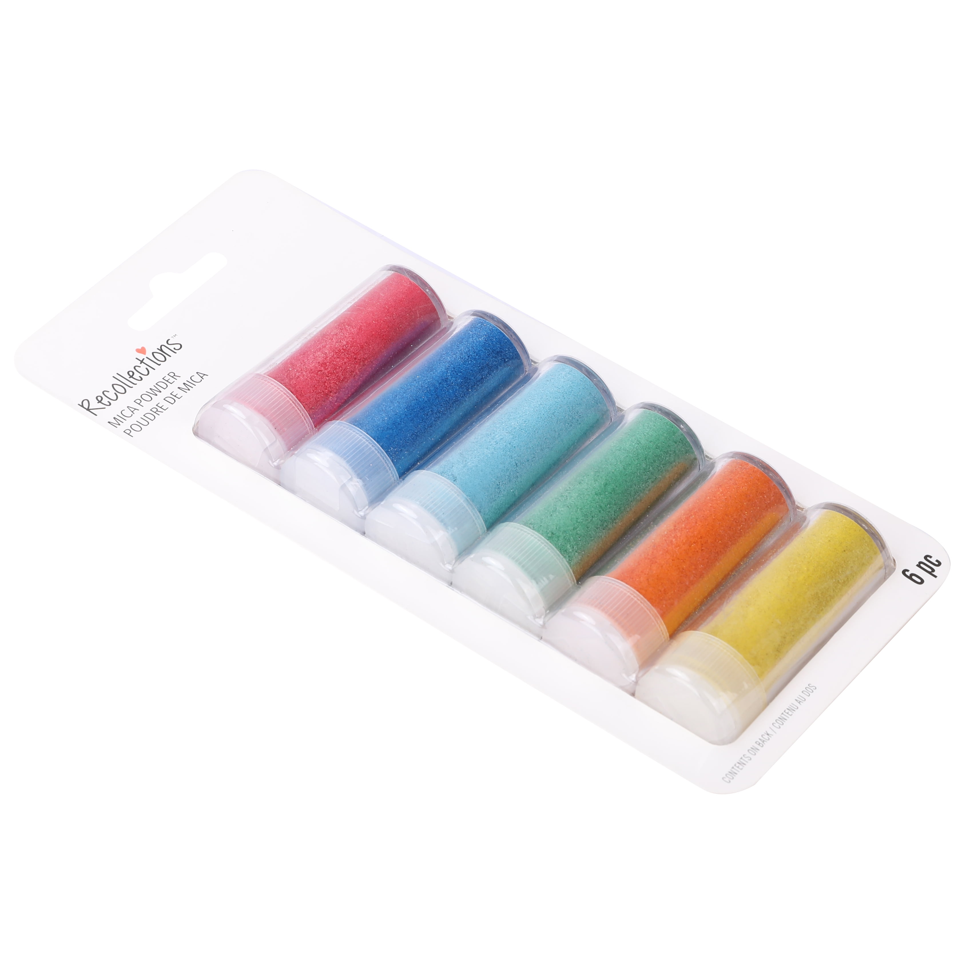 Recollections Primary Colors Mica Powder - 0.18 oz Tubes of Rich Pigment Powder for Resin, Crafts & DIY Projects, 6 Packs