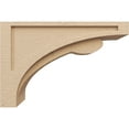 thumbnail image 3 of 8"W x 24"D x 16"H Classic Viola Rough Cedar Woodgrain TimberThane Corbel, Primed Tan, 3 of 6