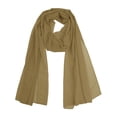 thumbnail image 1 of INSPIRAR CHIC Bufanda de Chiffon Sólido para Mujeres Ligera Suave Sheer Larga Envoltura para la Cabeza Chal Bufandas Taupe 68.9x29.5 pulgadas, 1 of 7