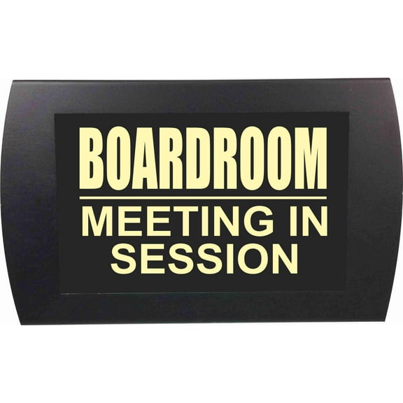 AMERICAN RECORDER - "BOARDROOM MEETING IN SESSION" LED Lighted Sign