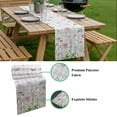 thumbnail image 5 of Spring Wildflowers Table Runner - 36 Inch Long, Kitchen Dining Table Runner Dresser Scarves, Watercolor Country Floral Grey Plaid Farmhouse Decor for Coffee Tables Wedding Party Banquet, 5 of 8