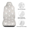 thumbnail image 5 of Pofeuu Rabbit And Heart Print Automotive Car Seat Covers Flat Cloth Full Set Seat Covers,Car Seat Covers front seats for Cars Trucks and SUVs(Two packs), 5 of 7