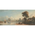 thumbnail image 3 of John Varley 18x10 Black Modern Framed Museum Art Print Titled - Chiswick (1814), 3 of 5