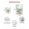thumbnail image 7 of Easter Bunny Kitchen Dish Towels for Drying Dishes Set of 2, Spring Green Leaves Scarf Rabbit Botanical Waffle Weave Microfiber Hand Tea Bathroom Towels Quick Dry & Absorbent Towel 15.7x23.6, 7 of 7