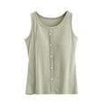 thumbnail image 1 of fatyb Débardeurs Femmes Décontractés Sans Manches Chemises de Pyjama Confortables Blouses (Régulière/avec Soutien-Gorge Intégré), 1 of 6