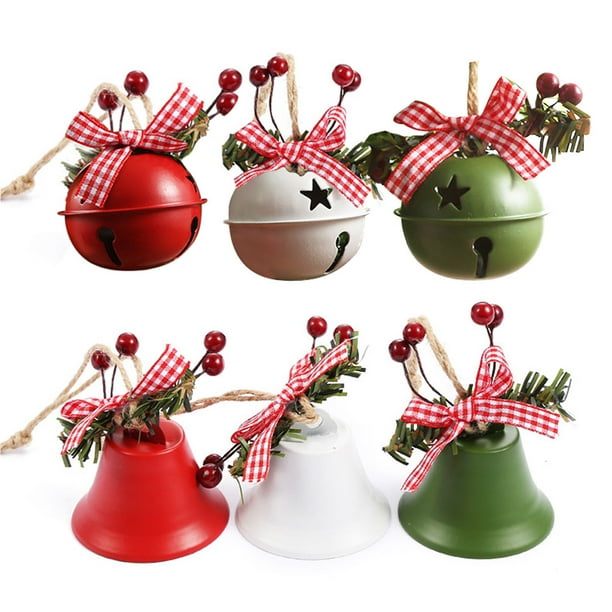 Download 6 Pcs Christmas Wrought Iron Bell Decoration Pendanthemp Rope Holly Berry Christmas Bell Pendant For Wedding Party Halloween Christmas Decorations Ornaments Accessories Walmart Com Walmart Com