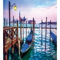 thumbnail image 2 of Ambesonne Venice Duvet Cover Sets, Dreamy View in Evening, 2-Queen, Lilac Blue Brown, 2 of 6