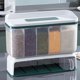 thumbnail image 3 of contenedor de almacenamiento de cereales Dispensador de Almacenamiento de contenedores de Caja de almacenamiento de de cocina con tapa, dispensador de granos grandes con Magideal contenedor de almacenamiento de cereales, 3 of 6