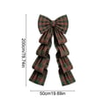 thumbnail image 3 of Cififendec Large Christmas Giant Plaid Bow Ornament, 78.74"×19.69", Tartan Bow Hanging Decoration for Party Backdrop and Seasonal Scene Styling, 3 of 6