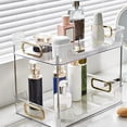 thumbnail image 3 of relayinert ultifunctional Storage Rack 2 Tier Container Toilet Room for Living Party Gray M, 3 of 6