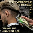 thumbnail image 5 of Obacre Hair Clippers Professional Cordless for Men,Engraved Design Body Barber Clippers for Hair Cutting Kit, Wireless LCD Display Hair Trimmers Set, 5 of 9