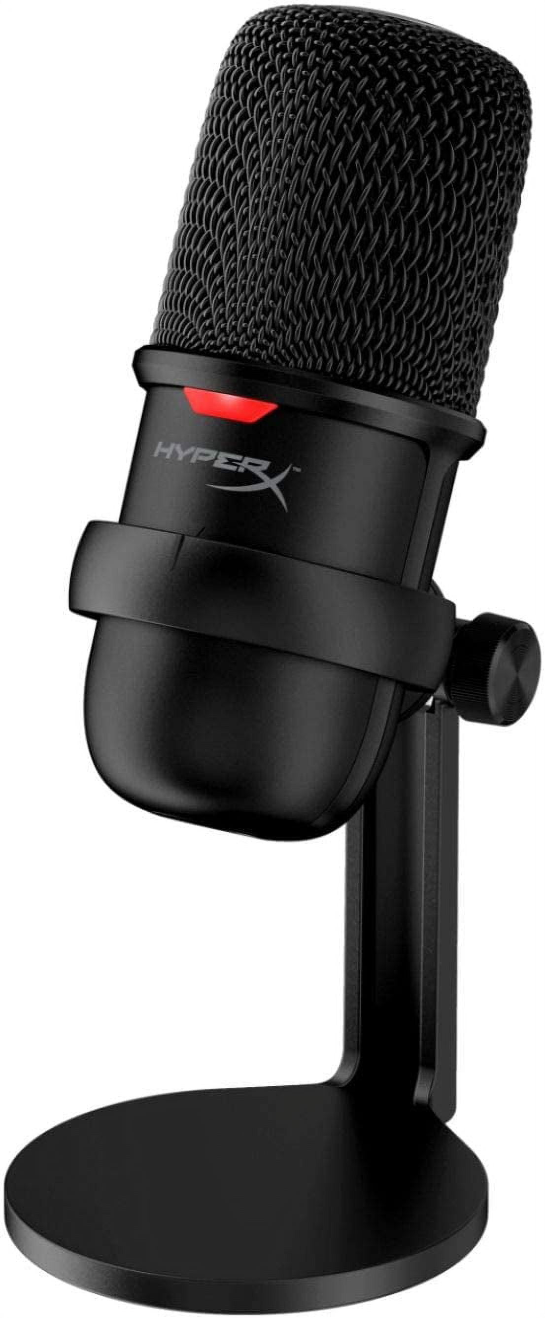 Newest HyperX SoloCast USB Computer Microphone for PC, Mac, Streaming, Podcasts, Twitch, YouTube, Discord | Tap-to-Mute Sensor | Cardioid Polar Pattern | /w GalliumPi Popfilter