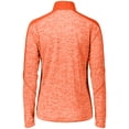thumbnail image 2 of Holloway Sportswear L Womens Electrify 1/2 Zip Pullover Orange Heather/Orange 222742, 2 of 4